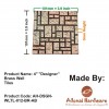 4" "Designer" Brass Wall Tiles 